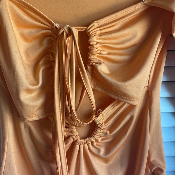 PLT orange cut out bodysuit - Picture 7 of 8